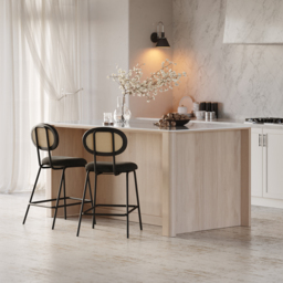 1830mm Kitchen Island Sintered Stone Top with Storage NaturalModern - thumbnail 4