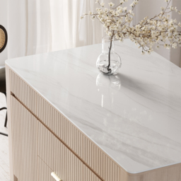 1830mm Kitchen Island Sintered Stone Top with Storage NaturalModern - thumbnail 6