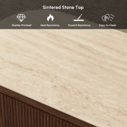 Velar 120 - 170 cm Extendable Sintered Stone Top Coffee Table with Storage - thumbnail 8