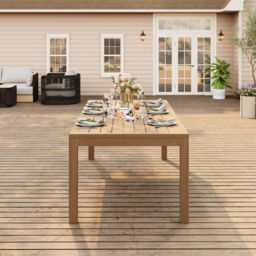 9-Piece Outdoor Rope Weave Dining Set with 8 Chairs - thumbnail 7