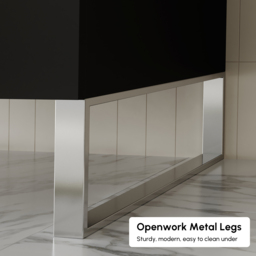 Aro 900mm Black Freestanding Ceramics Basin Bathroom Vanity Drawers Faux Marble Top - thumbnail 9