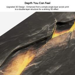 Modern Abstract LED Wall Art with Backlit Light Unique Textured Design for Living Room Home Decor - thumbnail 5