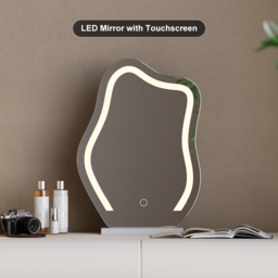 Bedroom Set White Makeup Vanity Set & Smart Nightstand with Wireless Charger and Drawers - thumbnail 4