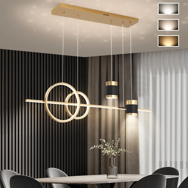 Gold Kitchen Island light Geometric Starry Pendant Light - image 1