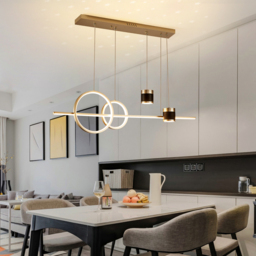 Gold Kitchen Island light Geometric Starry Pendant Light - thumbnail 2