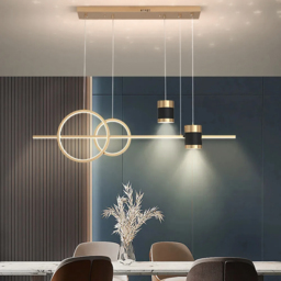 Gold Kitchen Island light Geometric Starry Pendant Light - thumbnail 3