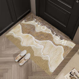 600mm x 900mm Natural Scenery Morden Novelty Non-slip Front Door Mat PVC Entryway Rug - thumbnail 2