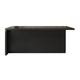 183 cm Kitchen Islands Marble Veneered Top Black Modern with Storage Kitchen Cabinet - thumbnail 8