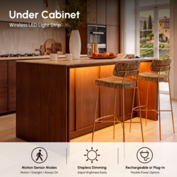 "Modern 72"" Faux Travertine Sintered Stone Kitchen Island with Storage & LED Light" - thumbnail 8