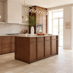 "Modern 72"" Faux Travertine Sintered Stone Kitchen Island with Storage & LED Light" - thumbnail 5