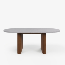 Japandi 160 - 200 cm Oval Extendable Natural Dining Table Butterfly Leaf, Seats 4-6 - thumbnail 9