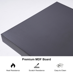 Modern Black Writing Desk Office Desk with 1 Drawer & 4 Open Shelves Office Furniture (1630mm) - thumbnail 9