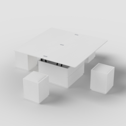 Modern White Lift Top Marble Coffee Table with Drawers & Storage Multifunction Table - thumbnail 9