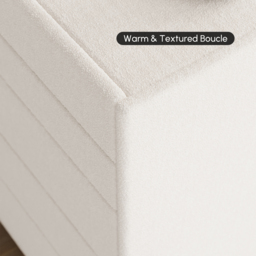 Boucle Curva 1600 mm White 6 Drawer Smart Dresser Chest - thumbnail 8