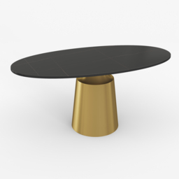Dining Set 1600mm Oval Sintered Stone Dining Table with 4 Chairs - thumbnail 9