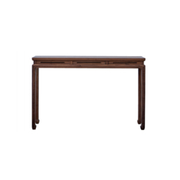 1200mm Mid Century Modern Console Table Walnut Solid Wood Entryway Table with 4 Legs - thumbnail 7