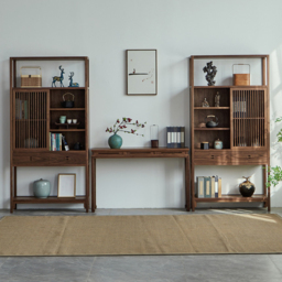 1200mm Mid Century Modern Console Table Walnut Solid Wood Entryway Table with 4 Legs - thumbnail 4
