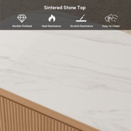 Velar 120 - 170 cm Extendable Coffee Table with Sintered Stone Top and Storage - thumbnail 8