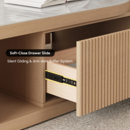 Velar 120 - 170 cm Extendable Coffee Table with Sintered Stone Top and Storage - thumbnail 9