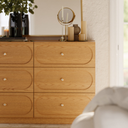1200 mm Modern Natural 6-Drawer Dresser with Charging Station - thumbnail 9