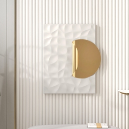 Rectangle Modern Metal in Gold Wall Decor Background Geometric 3D Wall Art - thumbnail 5