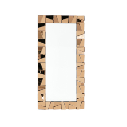 800mm x 1600mm Oversized Glam Rectangle Full Length Floor Mirror with Amber Glass Frame - thumbnail 9