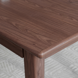 "Solid Wood Home Office Desk with 6 Drawers Walnut Executive Writing Desk (62.9"" )" - thumbnail 9