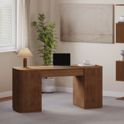 Height Adjustable Standing Desk Executive Office Desk with 2 Doors & Ample Storage Office Furniture (1520mm) - thumbnail 2