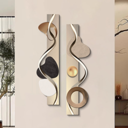 1000mm Modern Abstract Geometric Multi-colour Acrylic Wall Art with LED Backlighting - thumbnail 5