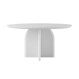 "39.4"" Round Dining Table Solid Wood for 4 Modern White Dining Room Table" - thumbnail 9