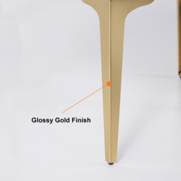 Modern White Bedside Table Glossy 2-Drawer Classic Bedside Cabinet High Legs - thumbnail 6