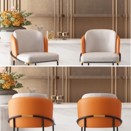 Linenic Modern PU Leather Breakfast Bar Stool with Back Bar Height Stool with Footrest - thumbnail 4