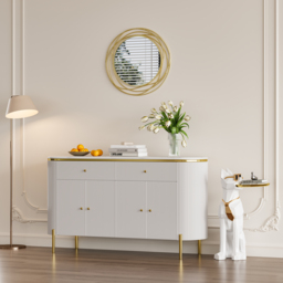 Modern Luxury Large Round Gold Bathroom Mirror 60cm x 60cm - thumbnail 7