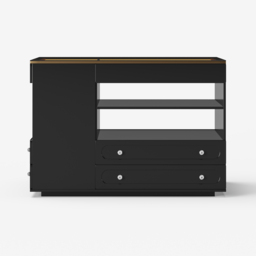 Modern Dresser Width of 1200 mm with Jewellery Storage Walk-in Wardrobe Island with LED Light - thumbnail 9