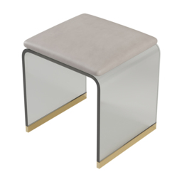 Glass Modern Floating Dressing Table with Tempered Top & Drawers Wall Mounted Beauty Station - thumbnail 7
