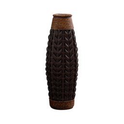 735mm Rustic Tall Woven Bamboo Rattan Standing Floor Vase Decor Art Living Room - thumbnail 6