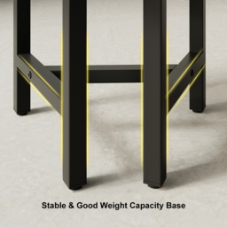 100 cm Round Black Small Nesting Dining Table Set for 4 Black Upholstered Chairs - thumbnail 7