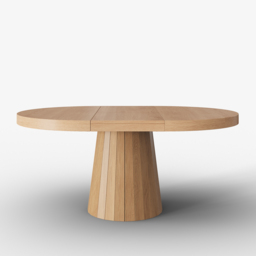 "Dining Set 39""-55"" Japandi Extendable Dining Table Natural with 4 Chairs" - thumbnail 9