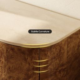 Modern 160cm Burl Sideboard with Sintered Stone Top - thumbnail 9