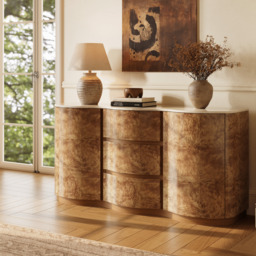 Modern 160cm Burl Sideboard with Sintered Stone Top - thumbnail 5