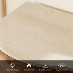 Modern 160cm Burl Sideboard with Sintered Stone Top - thumbnail 8