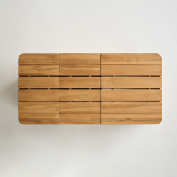 Resaro Modular Teak Wood Patio Coffee Table for Outdoor & Indoor in Natural (400 mm High) - thumbnail 9