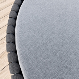 Cocaro 2 PCS Adjustable Patio Outdoor Daybed Round Sectional with Canopy Exterior Furniture in Light Grey Cushion & Pillow Included - thumbnail 8
