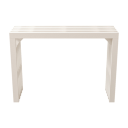 1220mm Modern White Waterfall Console Table Narrow Wooden Entryway Table - thumbnail 6