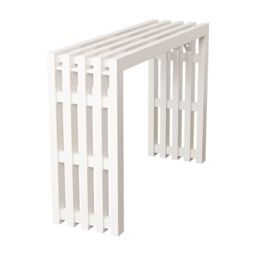 1220mm Modern White Waterfall Console Table Narrow Wooden Entryway Table - thumbnail 5