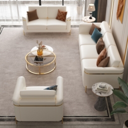 3 PCS Vertex Sofa Set with Chair Modern Living Room Sofa Set with Cushion - thumbnail 3