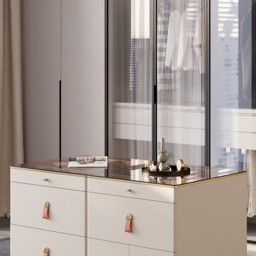 1200 mm W Champagne Walk-in Wardrobe Island 12 Drawers Dresser & Chest with Jewellery Storage - thumbnail 9