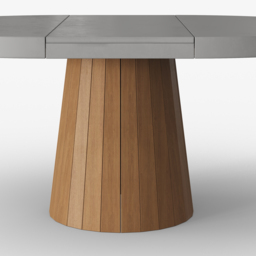 "Extendable Dining Table Set 39""-55"" Japandi Gray Dining Table & 6 Walnut Wood Dining Chairs" - thumbnail 9