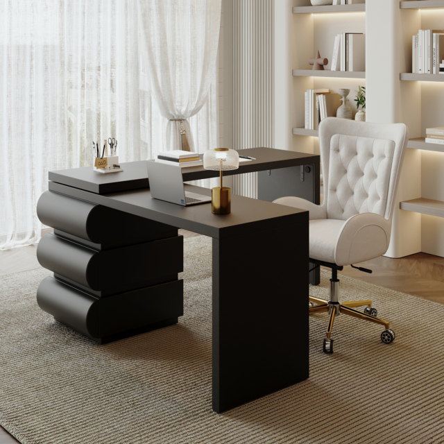 Humply Modern Minimalist Style L Shaped Desk Solid 1520mm Executive Office Desk - image 1