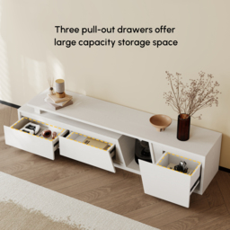 Fero Mid-Century Extendable TV Stand & Block Coffee Table Set - thumbnail 8